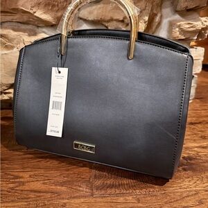 BCBG black handbag with Gold Handles